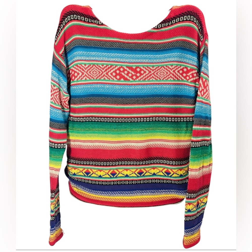 Ralph Lauren jeans co. VTG AZTEC/ WESTERN/‎ Mexicano print SIZE L preowned *FIRM